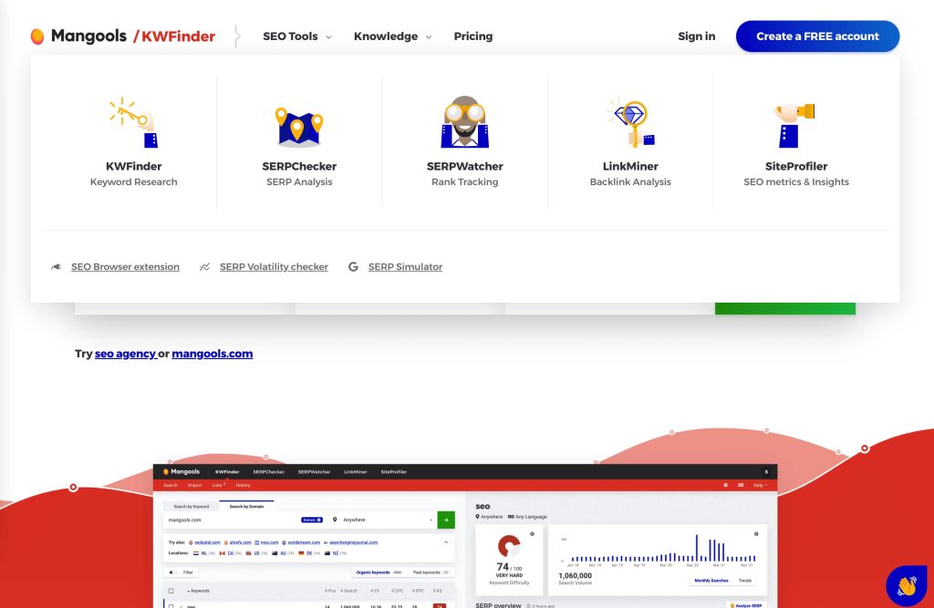 Kwfinder By Mangools An Essential Tool For Keyword Research